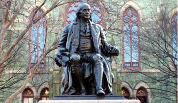 Статуя Франклина в Пенсильванском университете